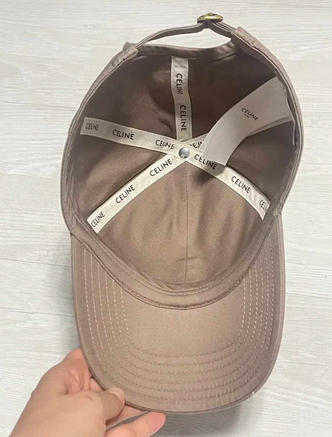 셀린느 트리옹프 베이스볼캡 S 그레이지 상품이미지4