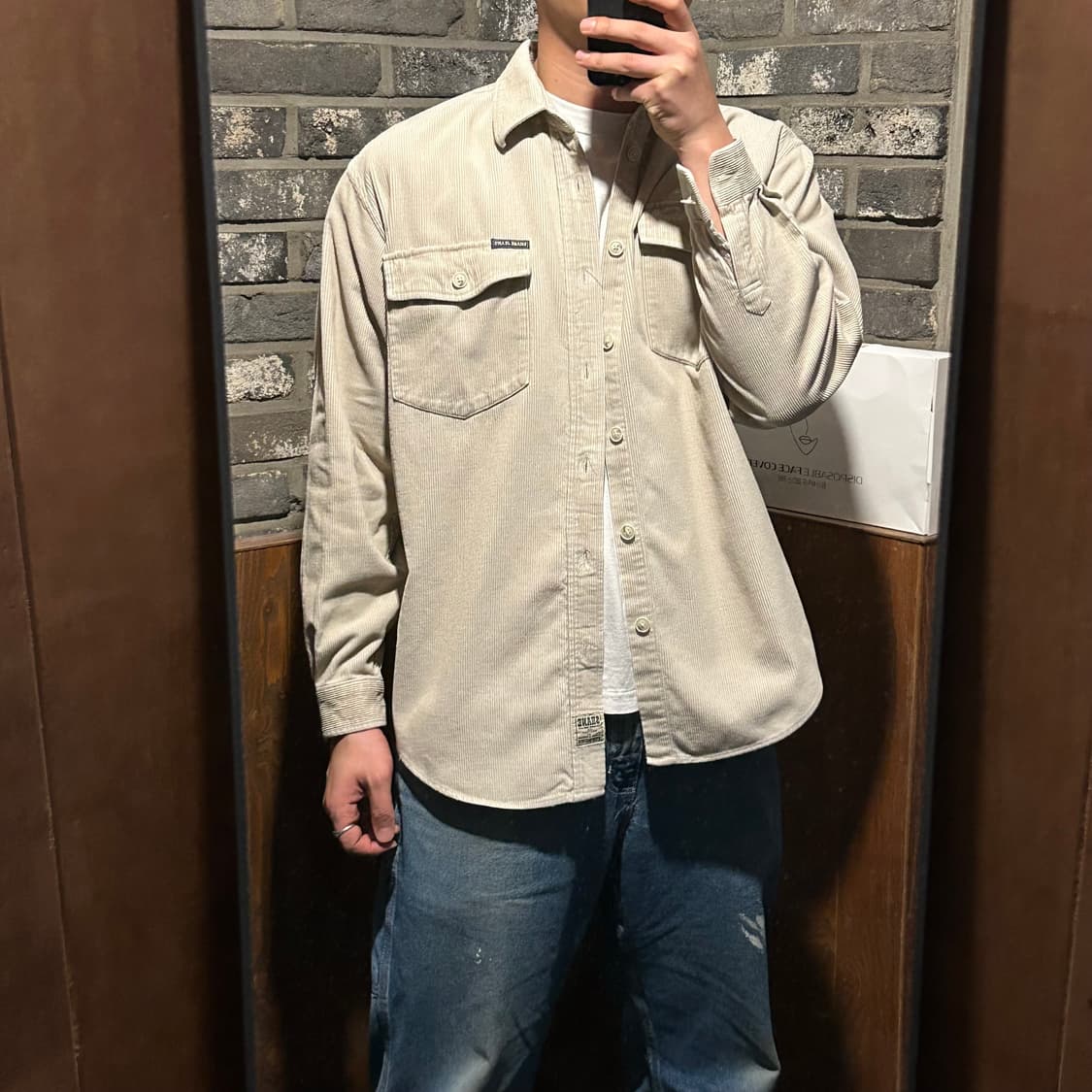 L) SHANE JEANS 코듀로이 셔츠 베이지 상품이미지8