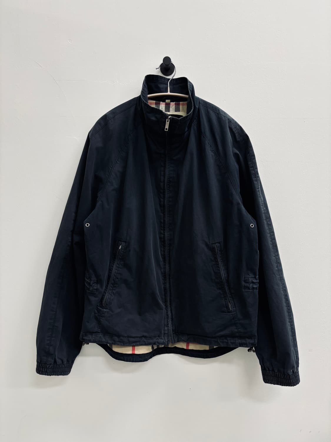 BURBERRY 버버리 런던 체크 안감 블루종 자켓 상품이미지1