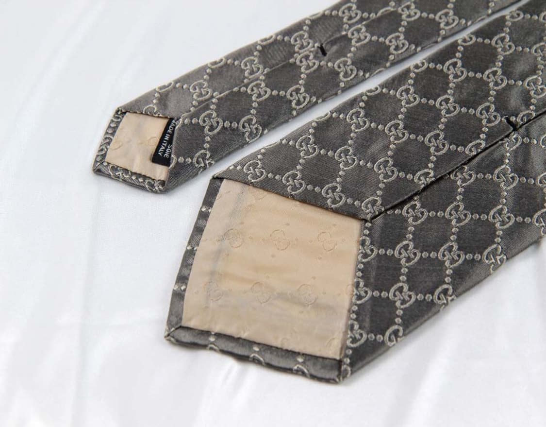 구찌 9.4cm A등급 GG로고 클래식 남자 명품 넥타이 상품이미지5