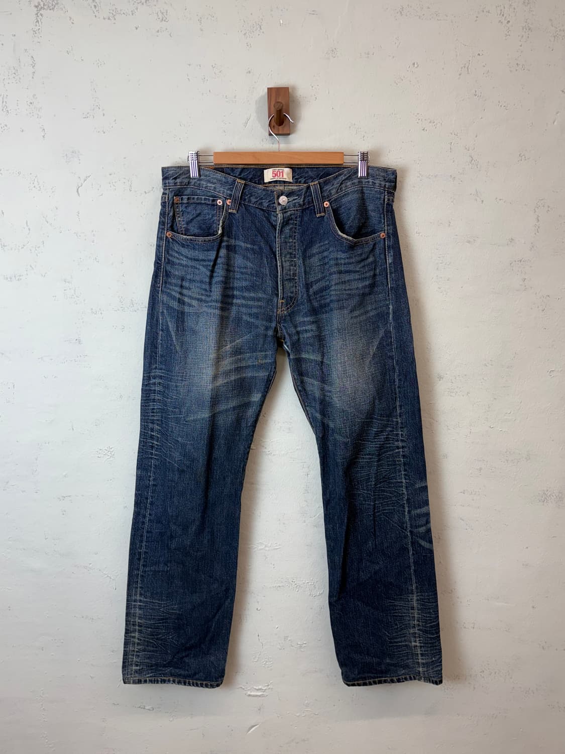 리바이스 501 빈티지 워싱 데님팬츠 상품이미지1