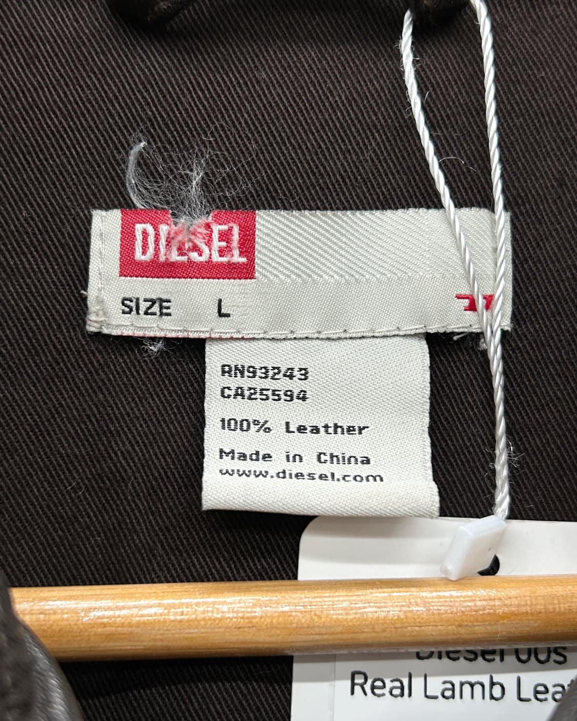 디젤 00s 리얼 램스킨 레더 블루종 자켓 브라운 상품이미지7