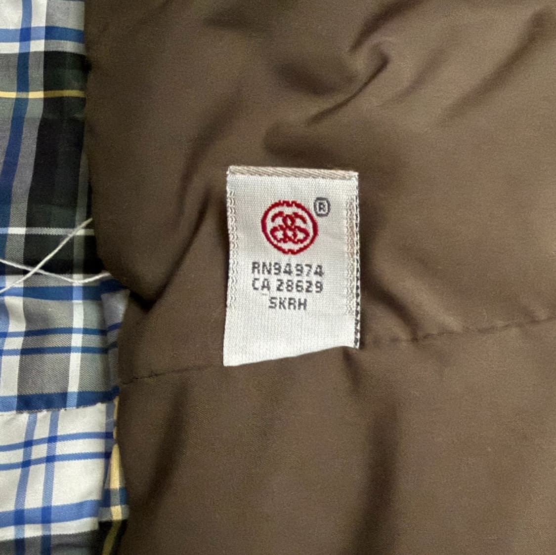 00s 스투시 체크 푸퍼 다운 자켓 블랙 상품이미지8