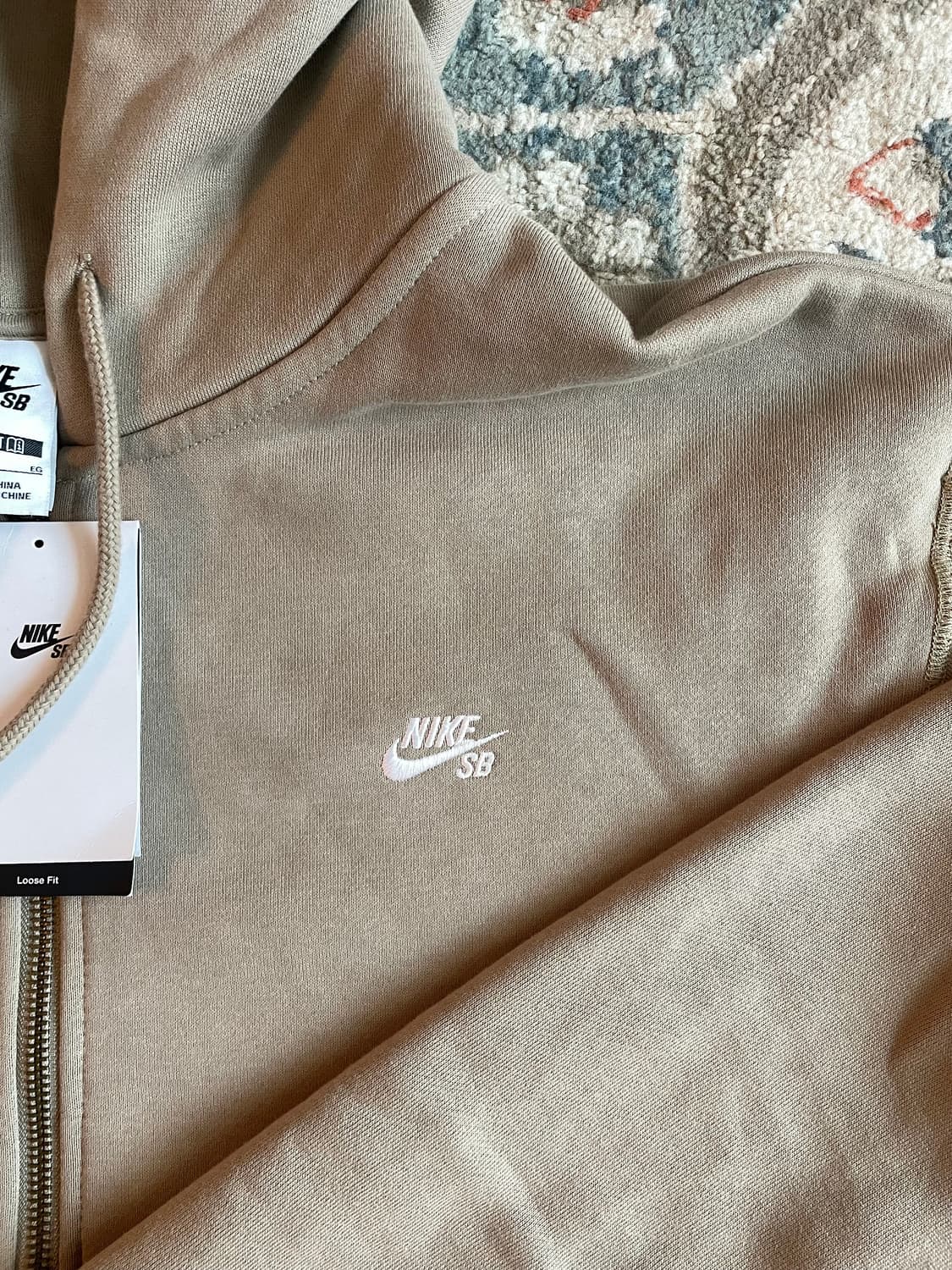 나이키 SB 풀 집 플리스 스케이트보딩 후드(새제품. XL) 상품이미지4