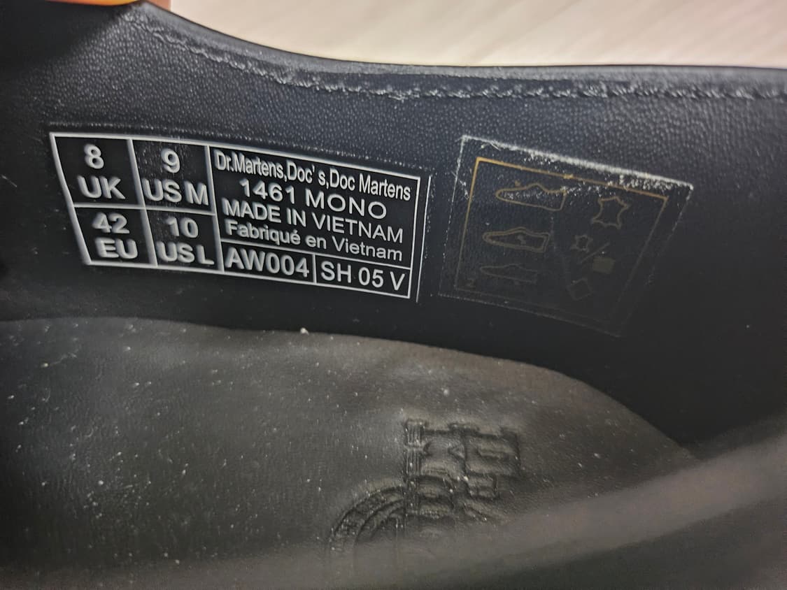 닥터마틴 1461 3홀 모노 블랙 42 상품이미지4
