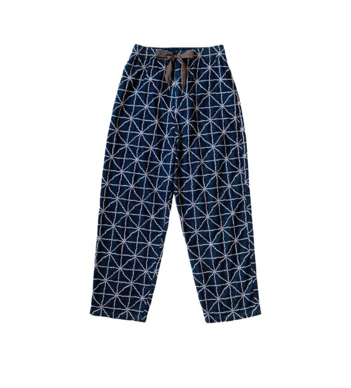 캐피탈 8온즈 데님 포크 도조 자수 이지 팬츠 인디고 상품이미지1