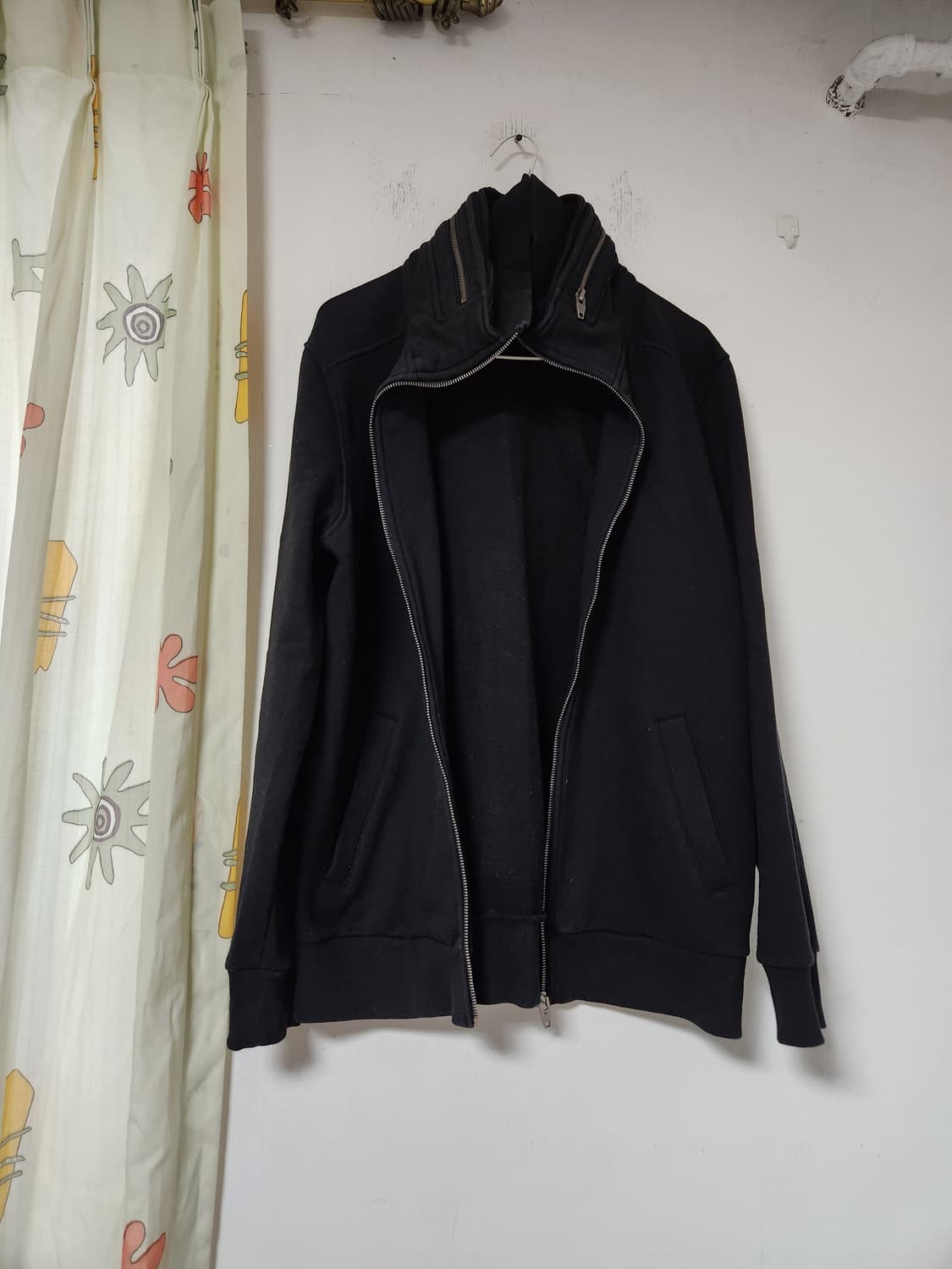 FRJ 진 블랙 약기모 집업 점퍼. 100 상품이미지3