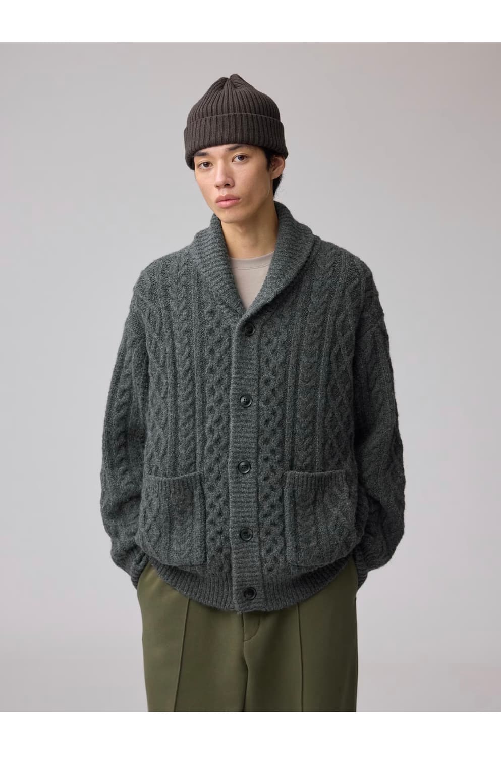 Gu 엔지니어드가먼츠 숄카라 가디건 상품이미지1