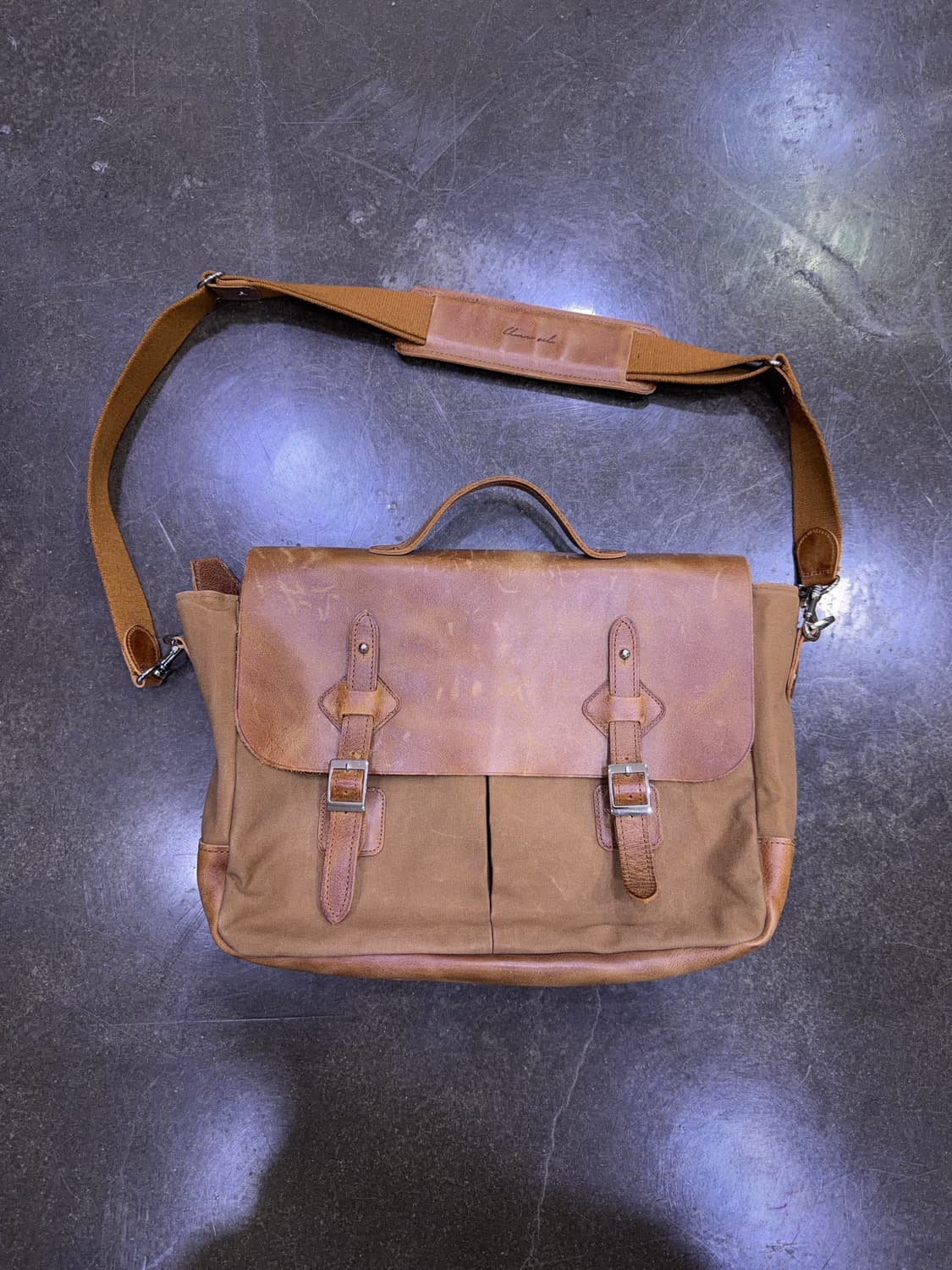 공허군 주문제작 클래식 레더 왁스 힐링백 크로스백 상품이미지2