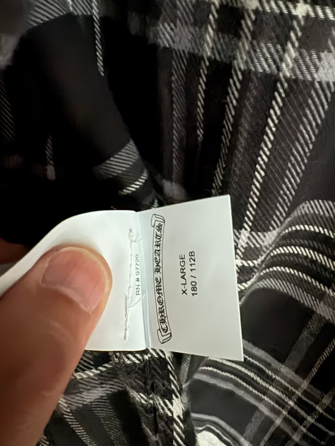 크롬하츠 체크 워크독 셔츠 XL 상품이미지9