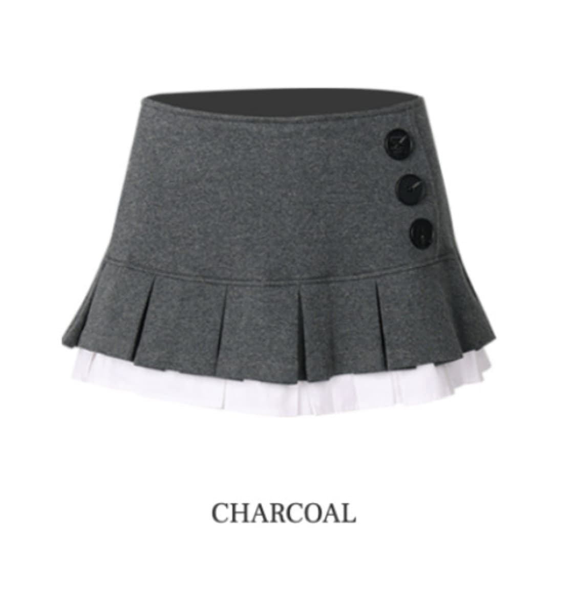 티오에이치 돌리 블라우스/스커트 차콜 세트 상품이미지3
