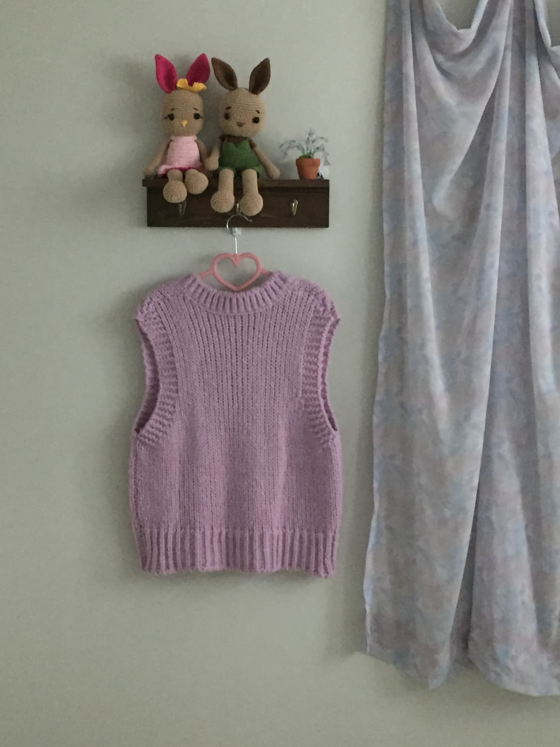 보라 니트 조끼 상품이미지2