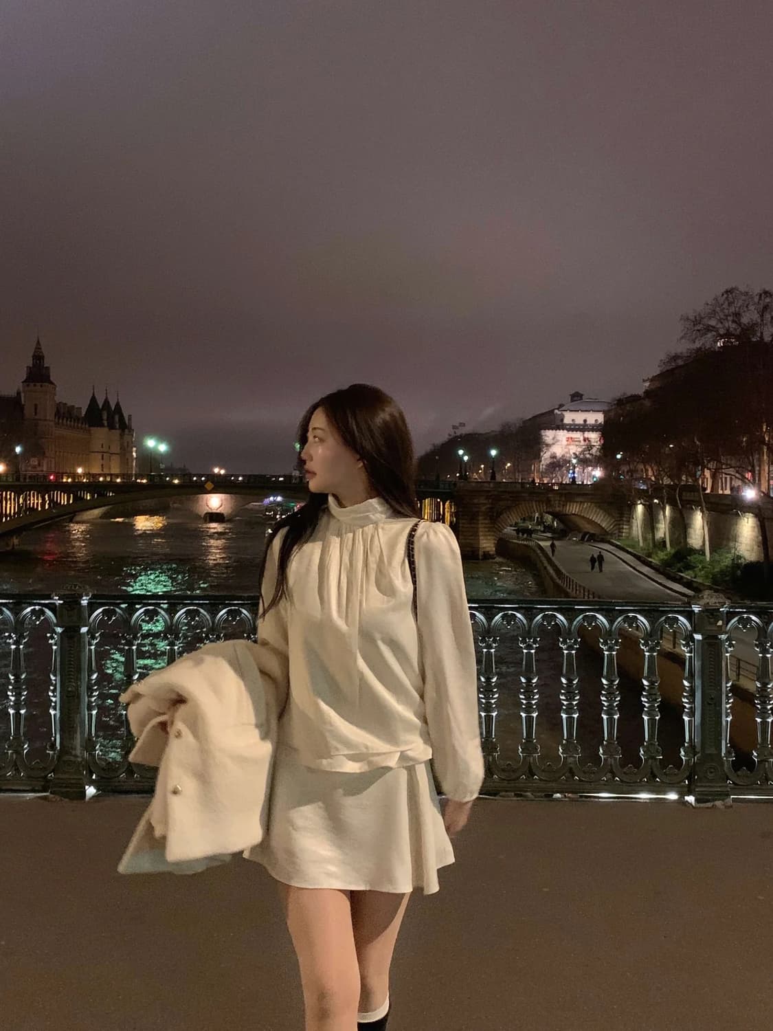 zaenio 제니오 made 펄 하이 블라우스 /스커트 상품이미지3