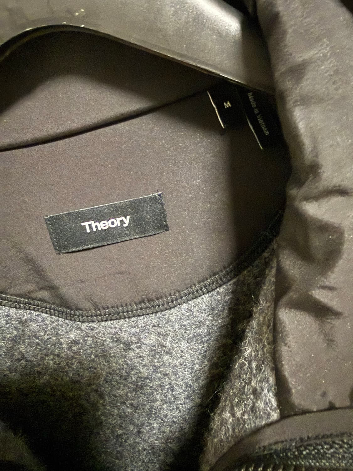 남성 띠어리 플리스 쿼터집업 스웨터 챠콜 M사이즈 상품이미지5