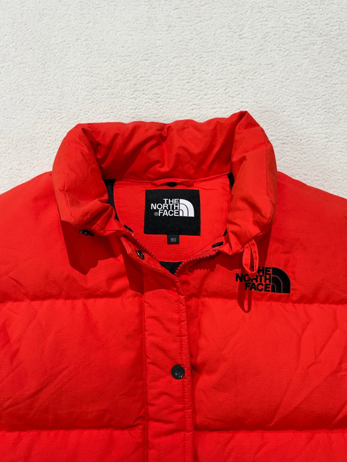 노스페이스 700 파워오렌지 조끼 패딩 90 여성용 상품이미지2