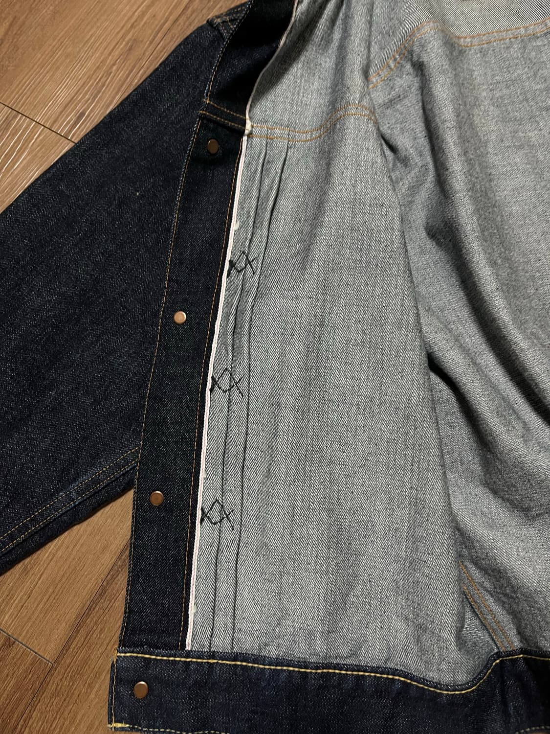Blacksign 14oz Denim Pleats Jacket 상품이미지6