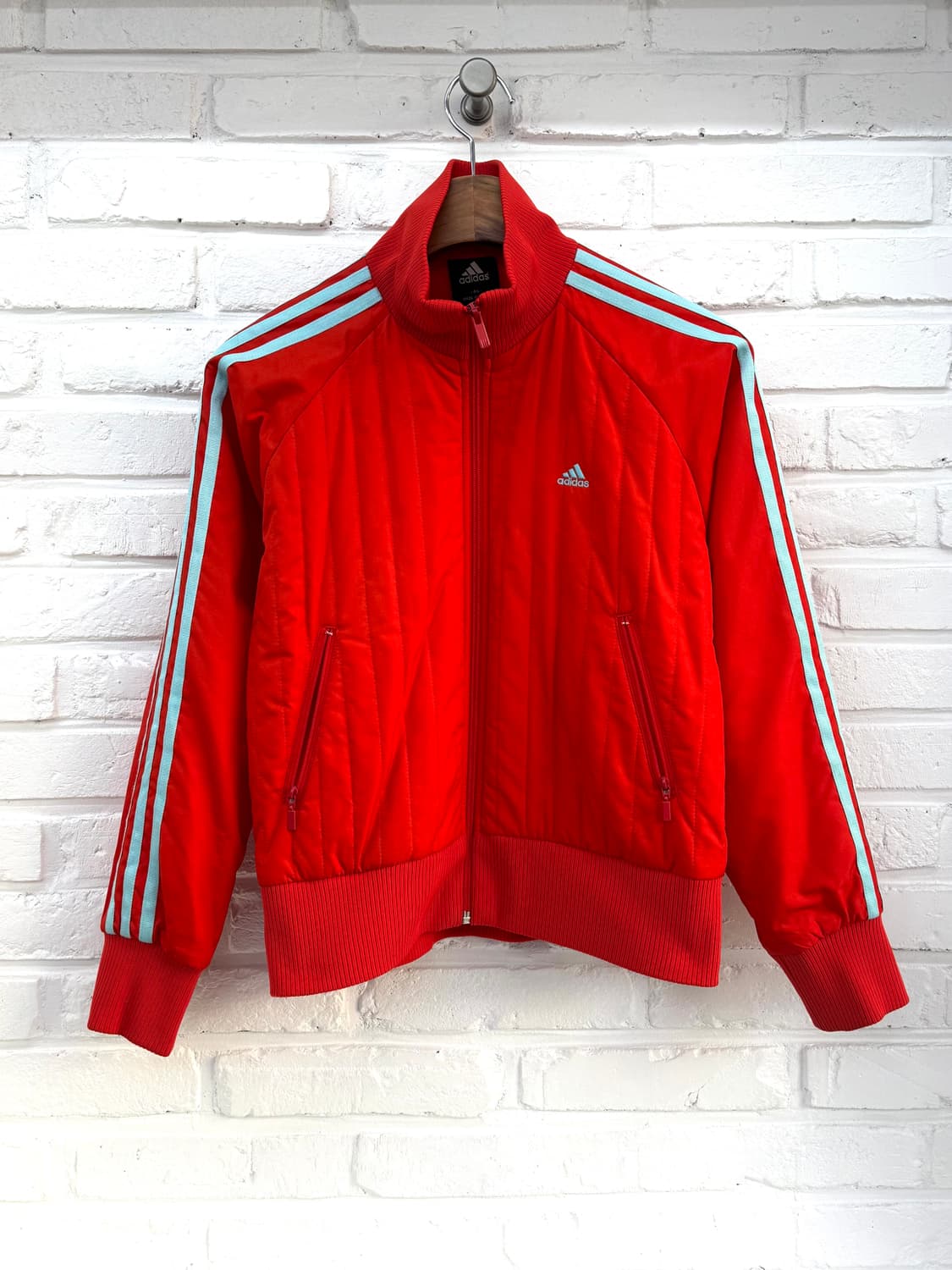 아디다스 레드 오렌지 경량패딩 상품이미지3