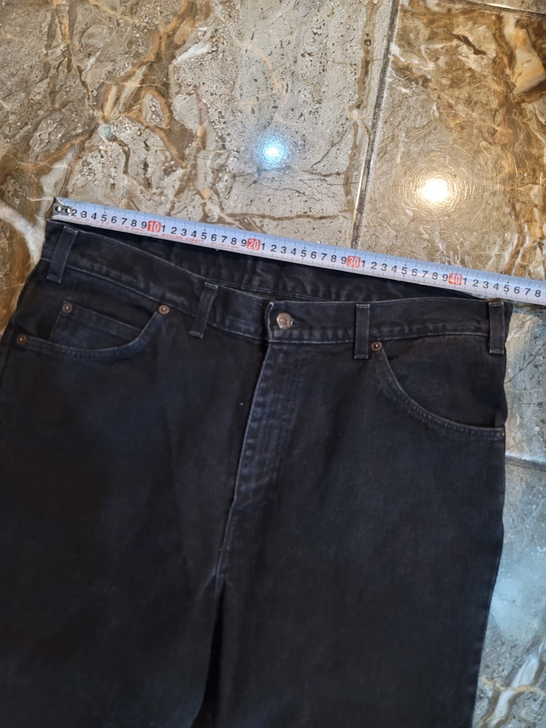 리바이스 오렌지탭 흑청 데님팬츠  상품이미지4