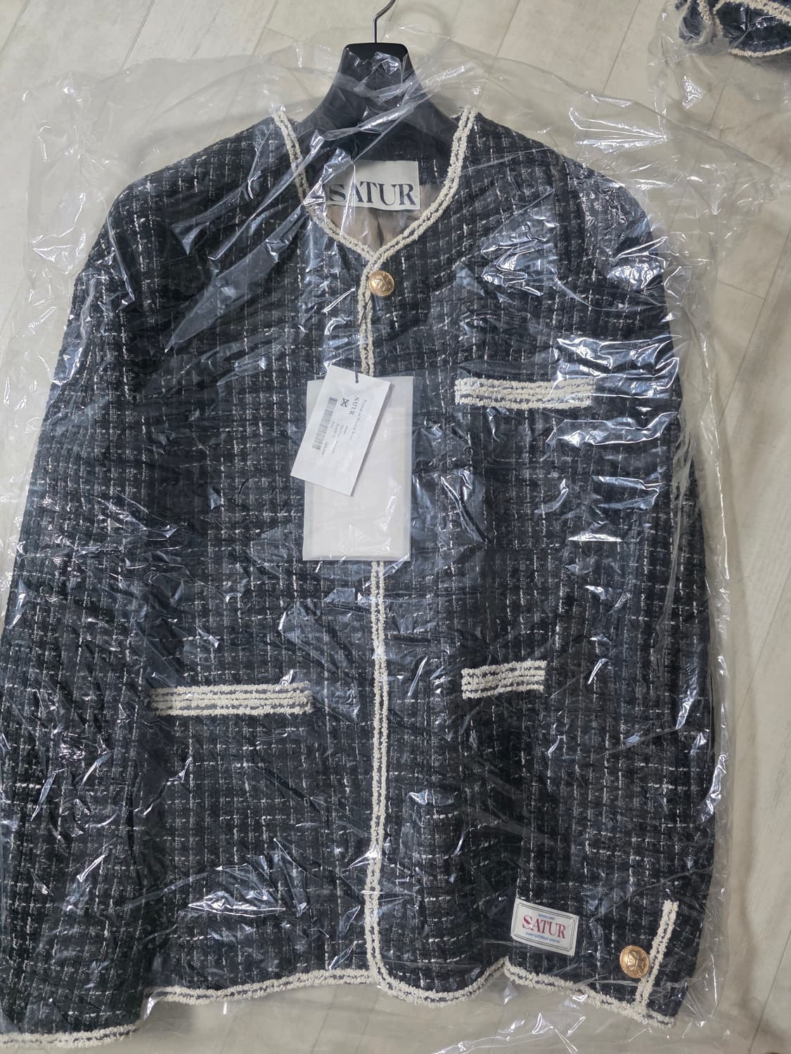 세터 몰턴 트위드 자켓 L 상품이미지2