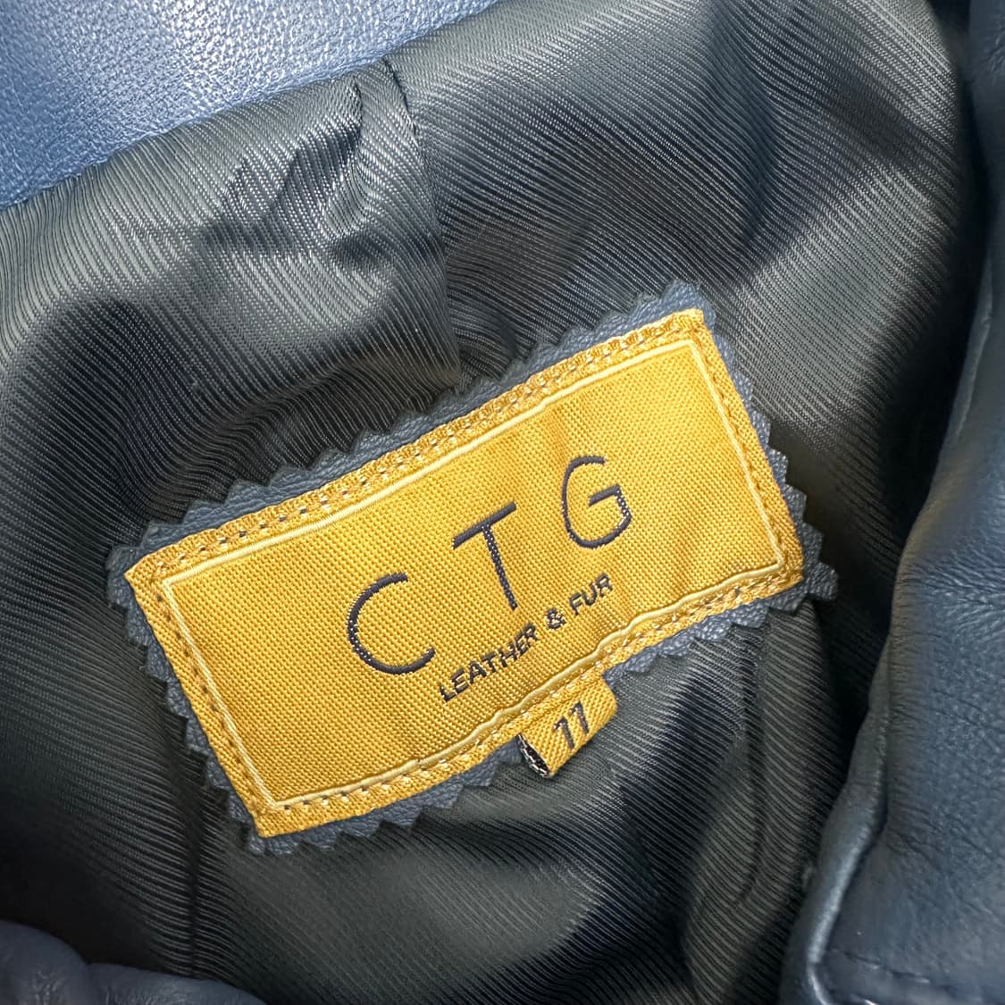 CTG 여성 양가죽 자켓 블루톤 77사이즈 상품이미지5