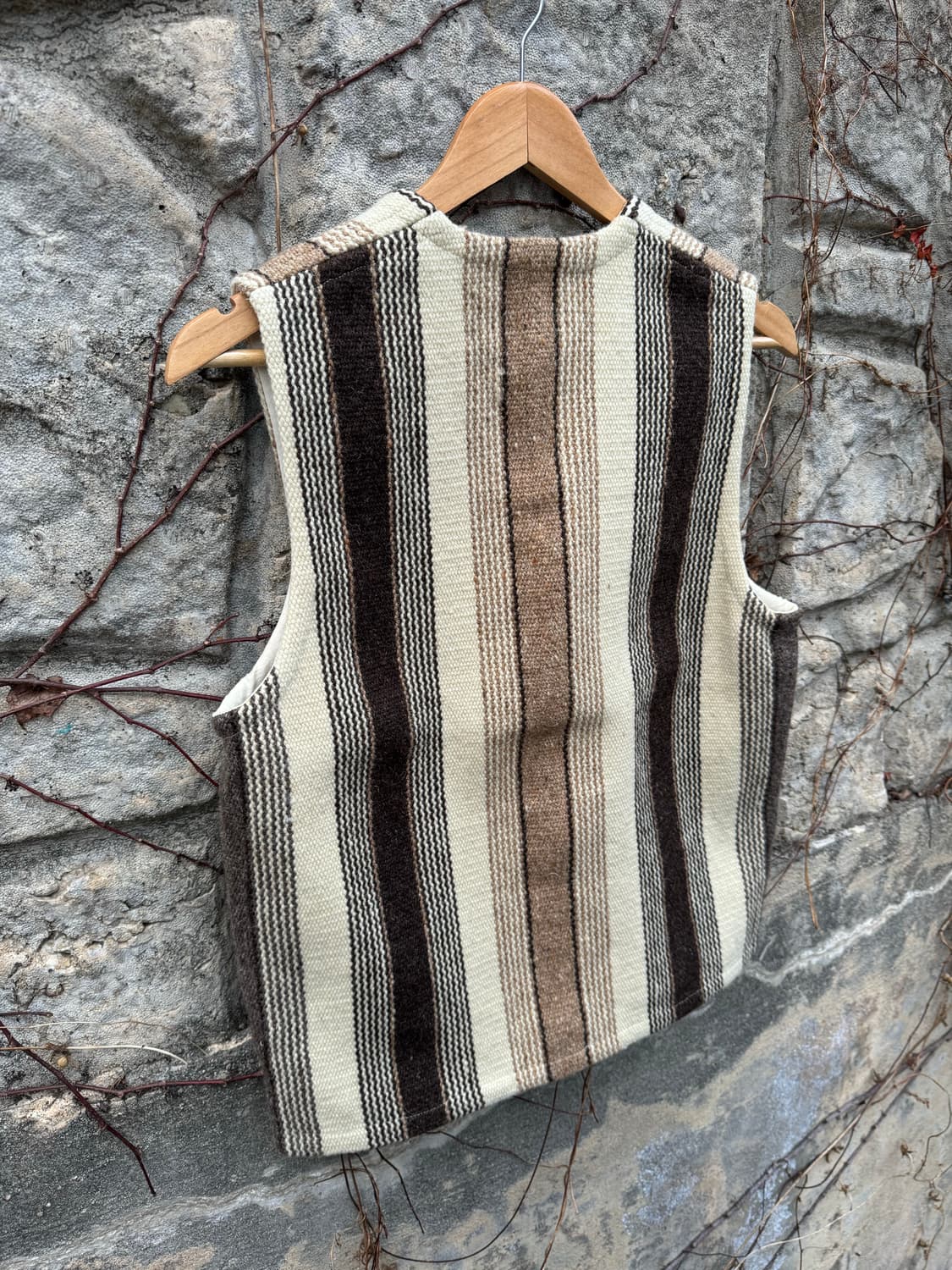 트루히요스 오르테가 스트라이프 패턴 웨스턴 치마요 베스트 조끼 상품이미지6