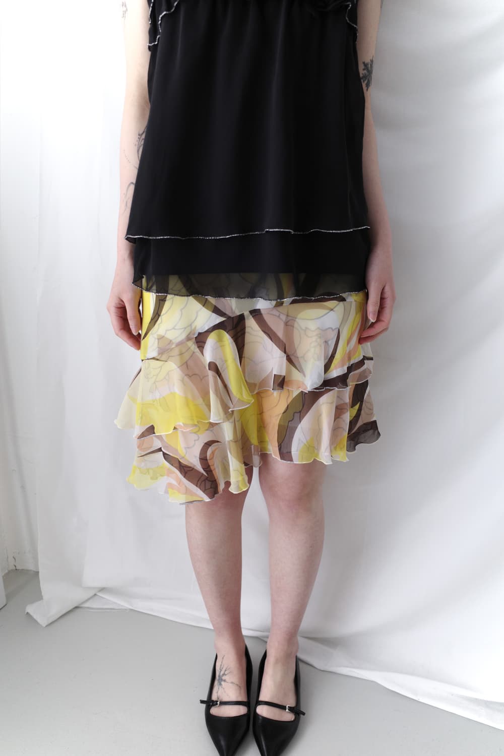 unbalanced pattern skirt 상품이미지4