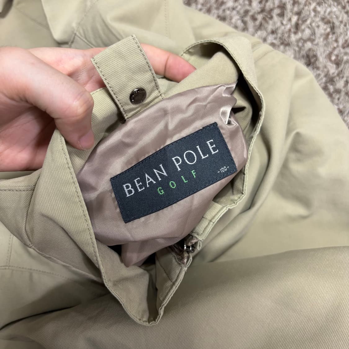 100-105 빈폴 베이지 블루종 자켓 상품이미지3