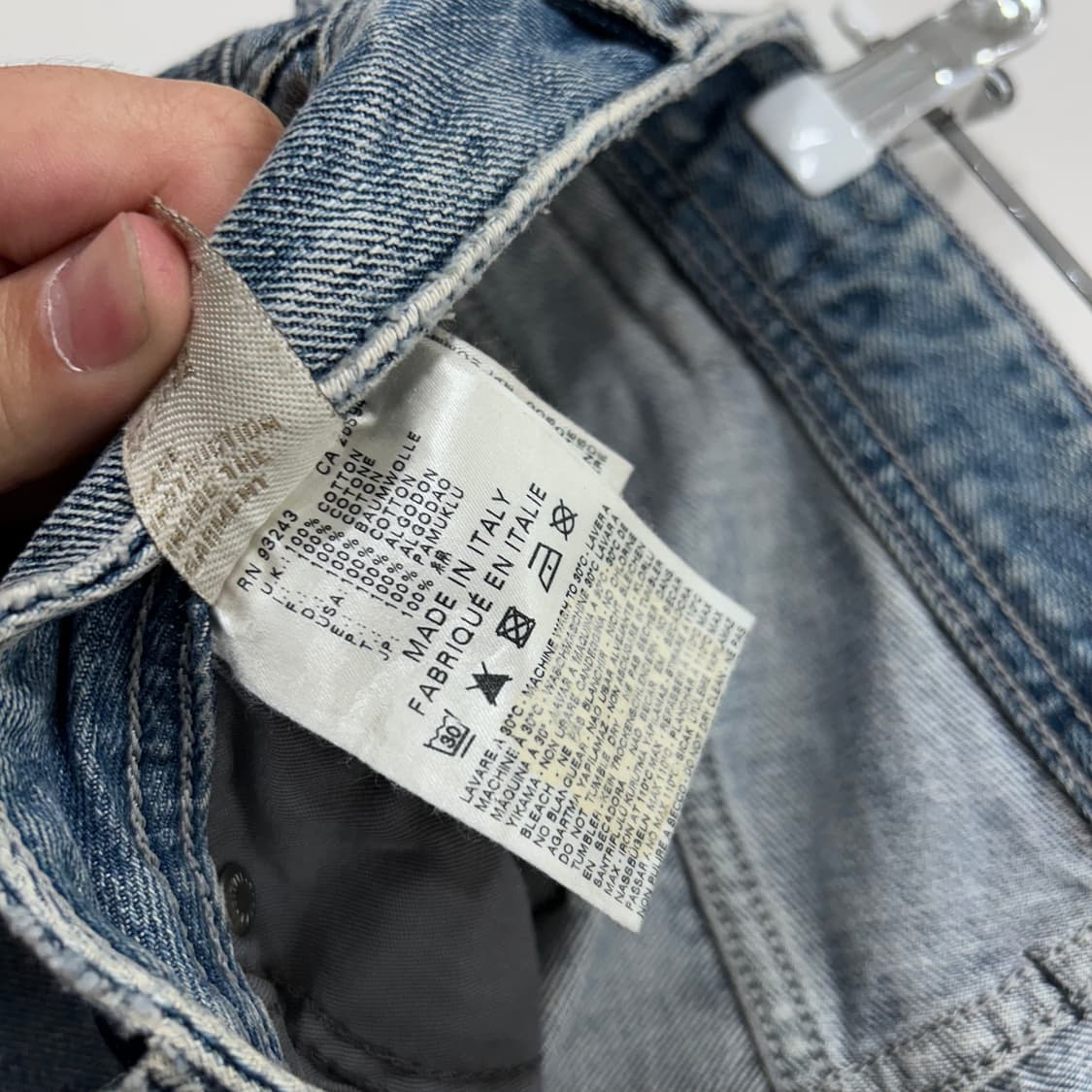 디젤인더스트리 버튼플라이 레귤러핏 데님팬츠 상품이미지6