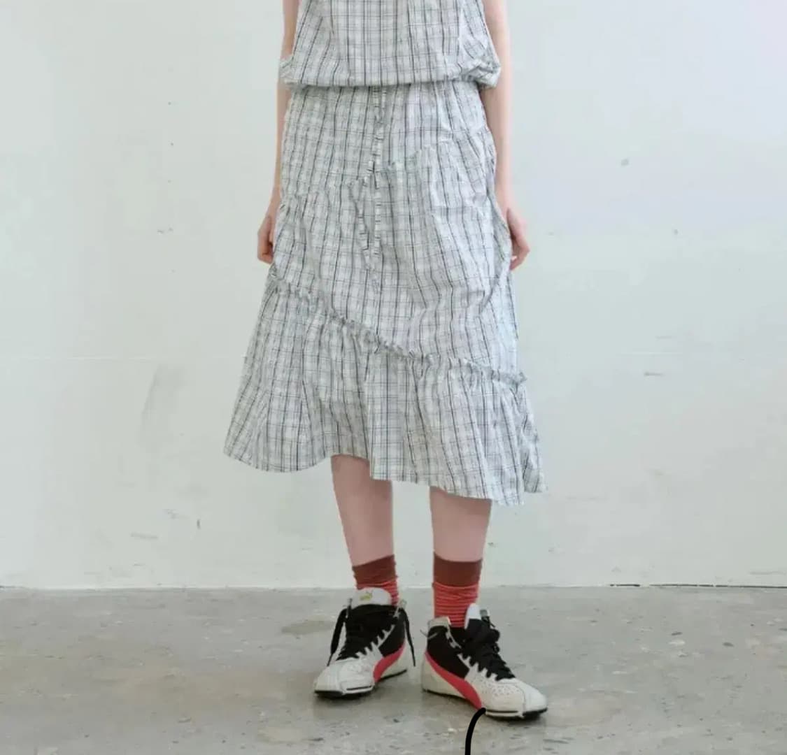 엔조블루스 셔링 스커트 상품이미지1