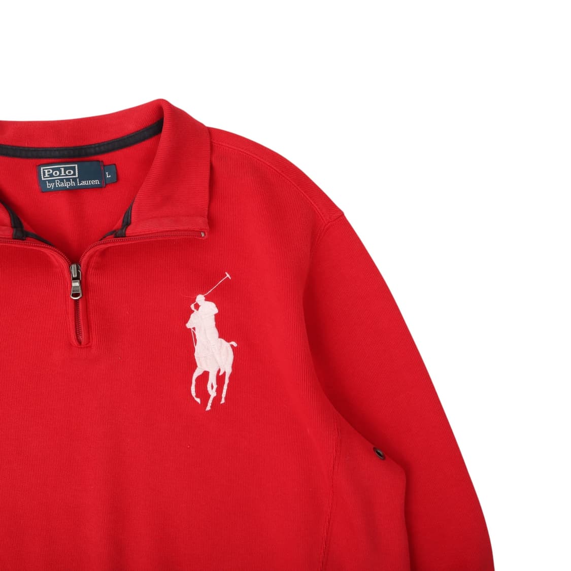 폴로 랄프로렌 레드 빅포니 하프집업 코튼니트 스웻셔츠 상품이미지2