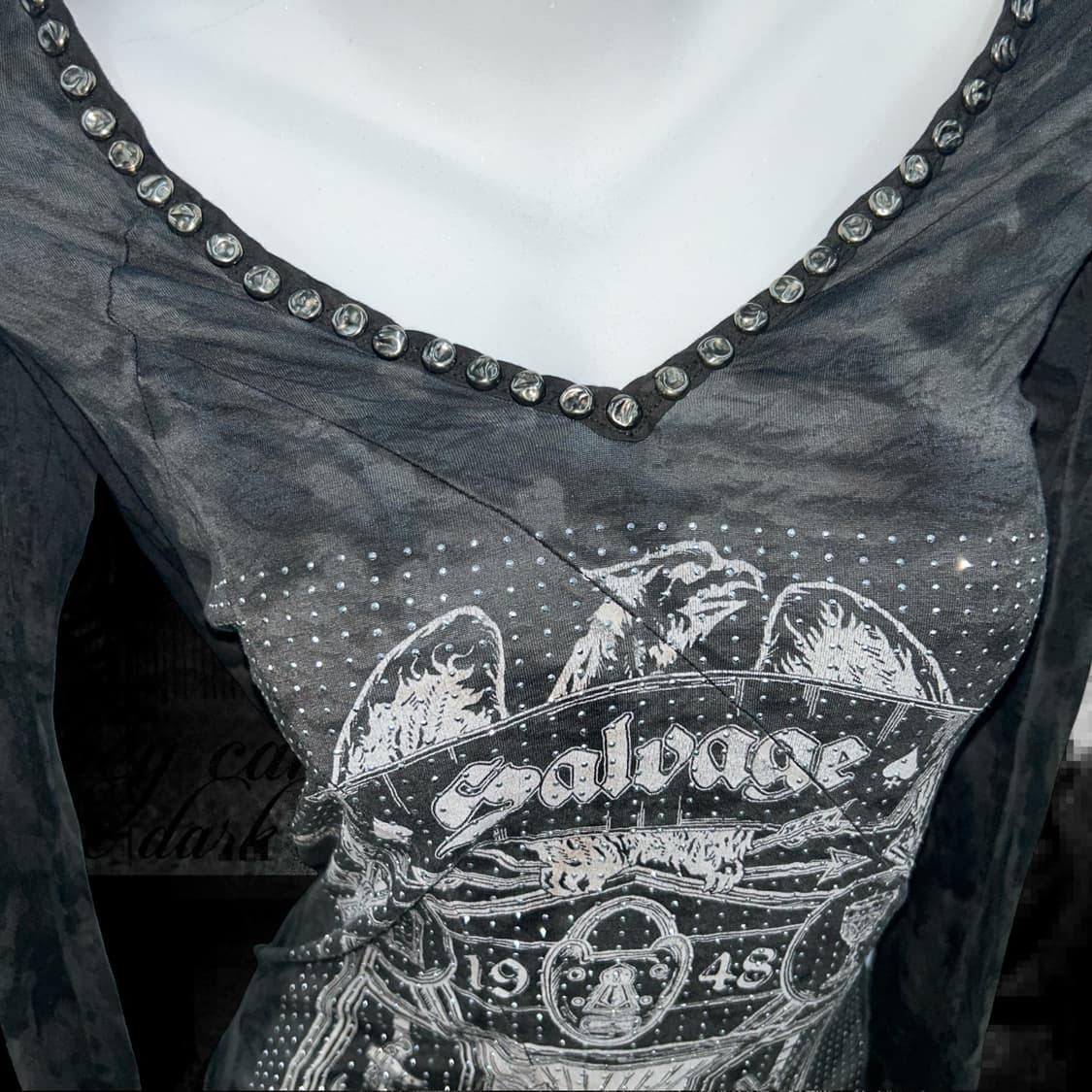 ‘SALVAGE' Cubic Stud Details Long sleeve 상품이미지3