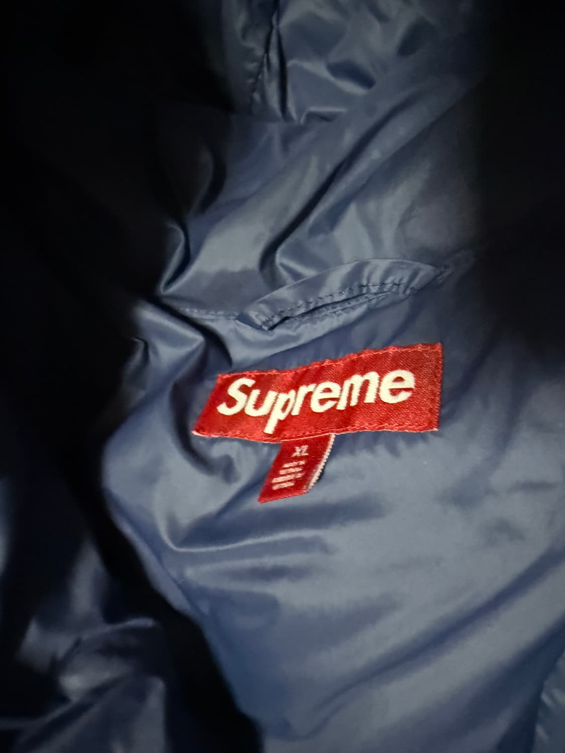 24FW 슈프림 마이크로 다운 네이비 XL 상품이미지4