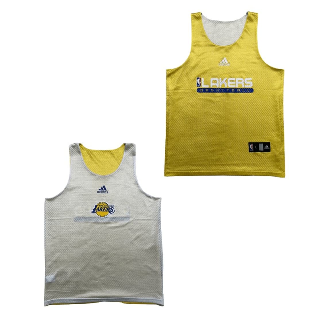 ADIDAS x NBA Lakers 리버시블 탱크탑 옐로우 L 상품이미지1