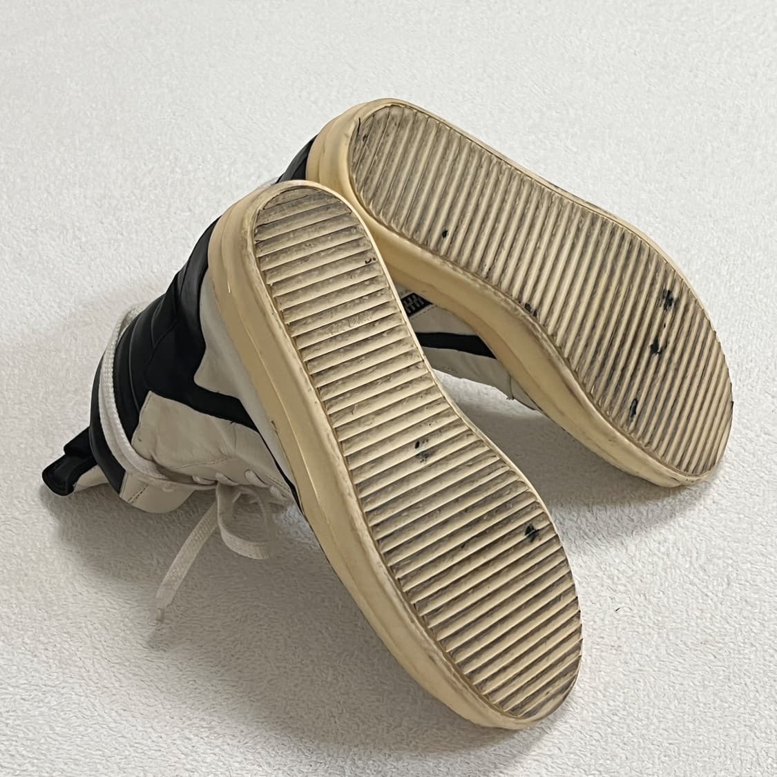 릭오웬스 13SS 지오바스켓 모노크롬 LPO 밀크 블랙 상품이미지7