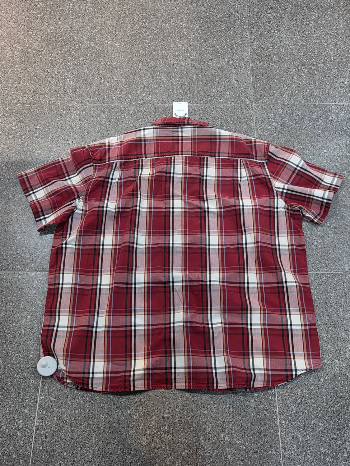 칼하트 레드 체크반팔셔츠  상품이미지5