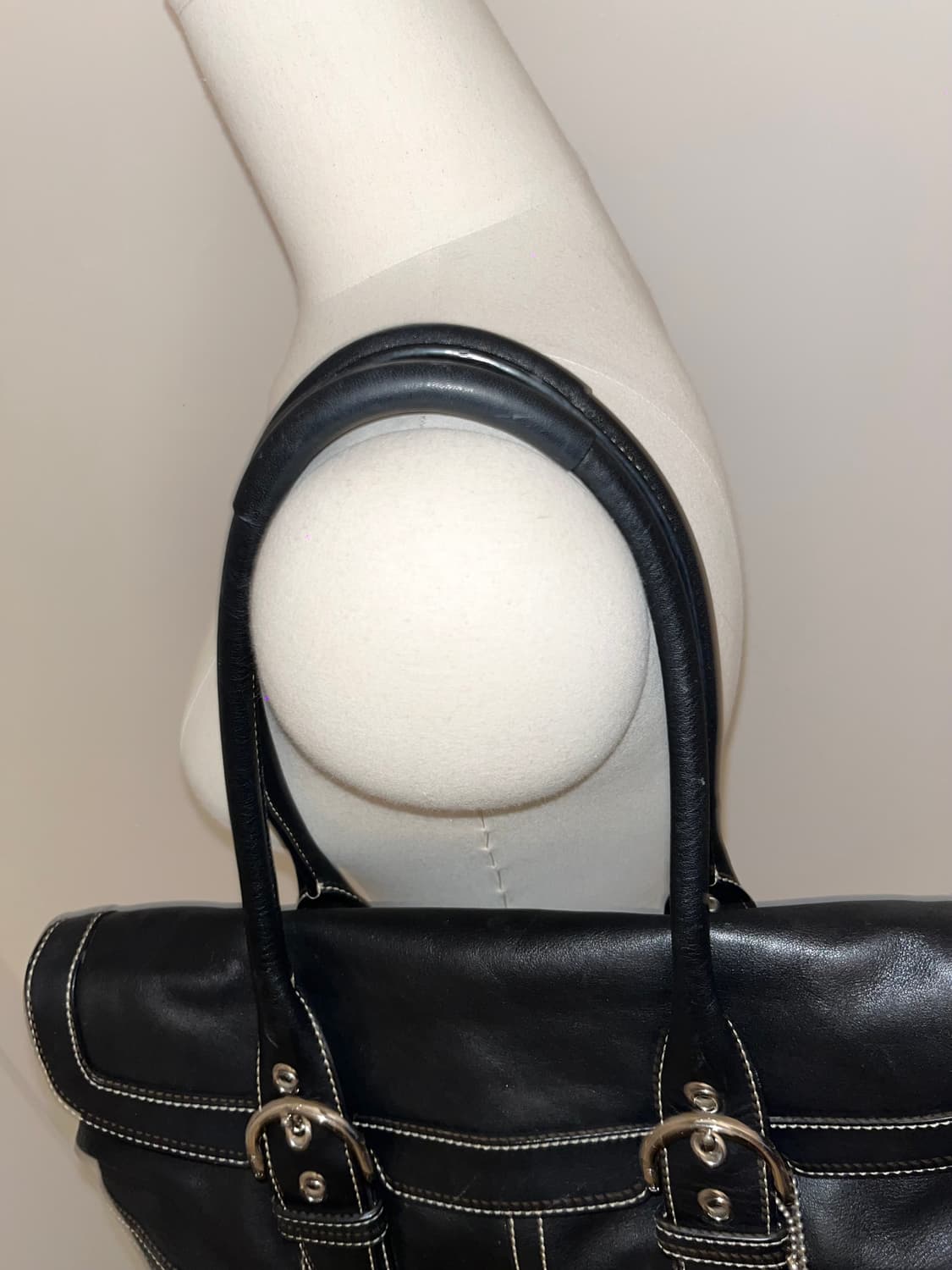 📦 2000y2k Coach Allblack shoulder bag 상품이미지7