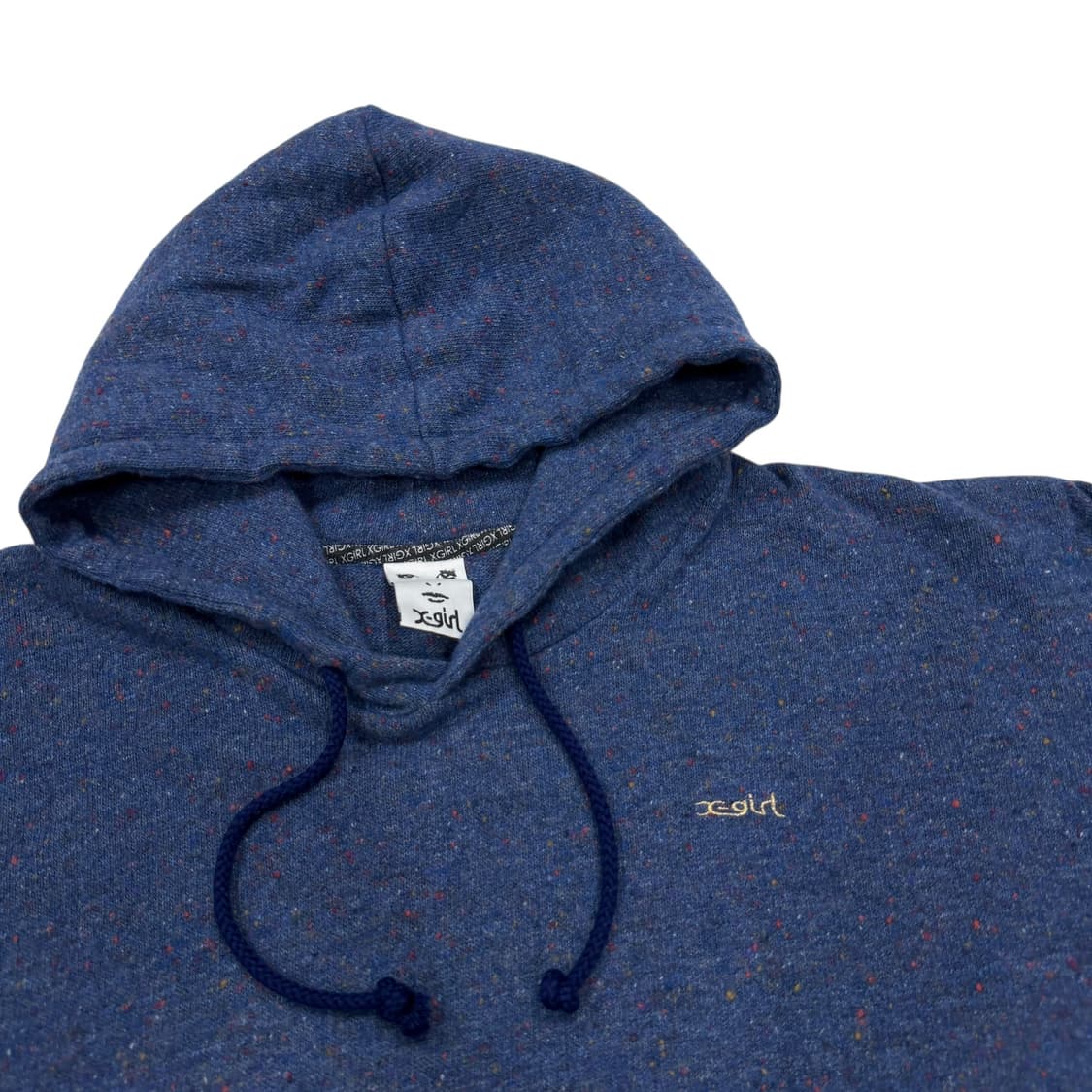 엑스걸 모리걸 오버 니트 후드티 블루 1 상품이미지2