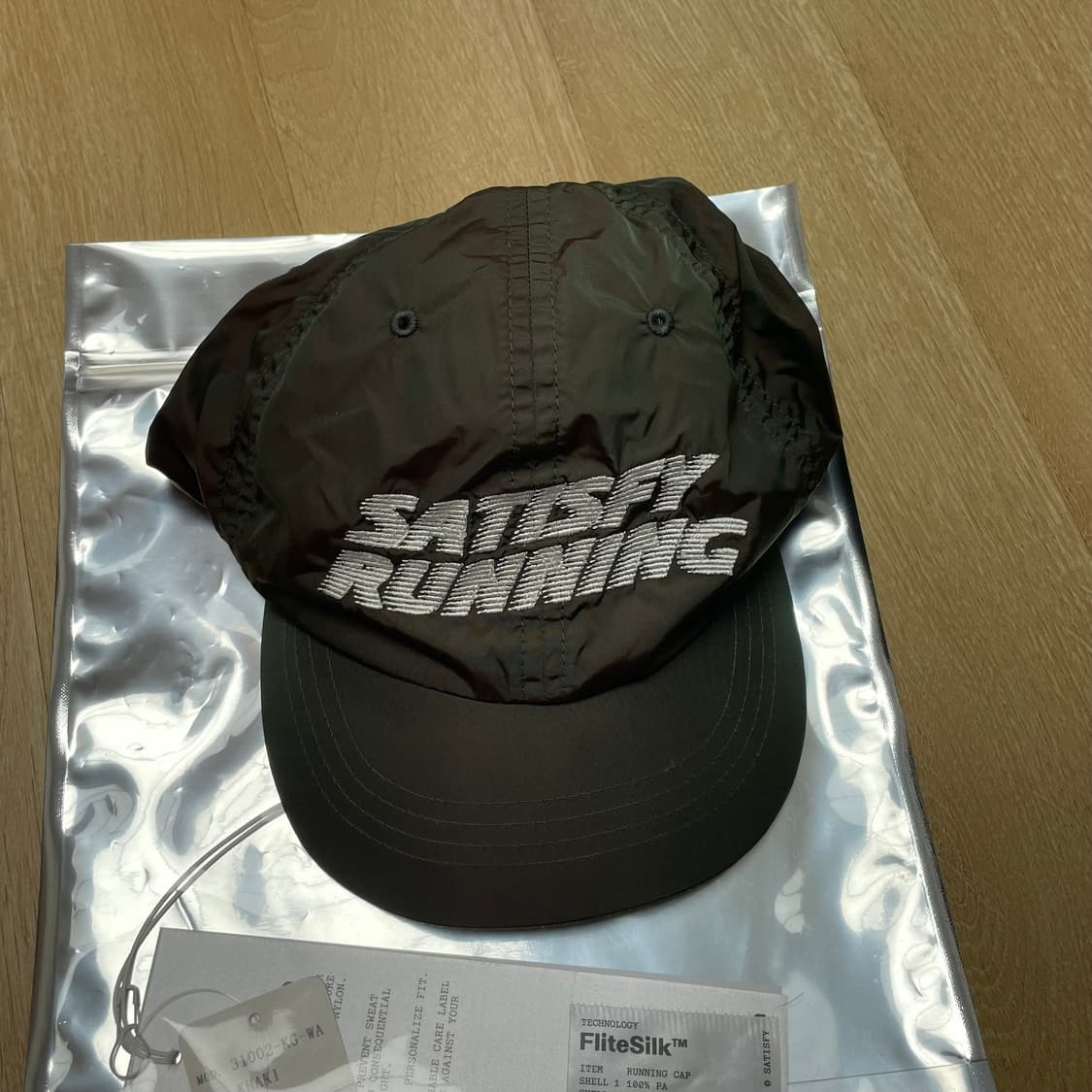 새티스파이 플라이트 실크 캡 카키 상품이미지3