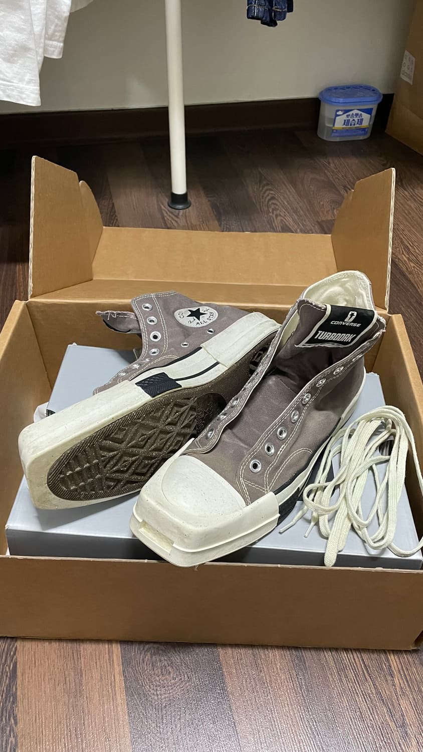 릭오웬스 컨버스 터보다크 척 70 9.5(275) 상품이미지3