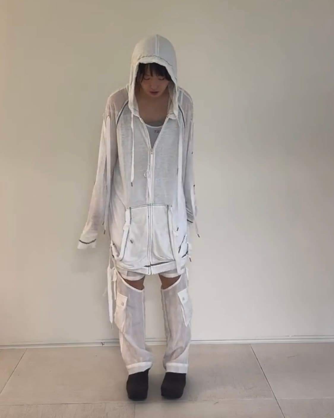 샵페어리 팬츠 (화이트) 상품이미지3