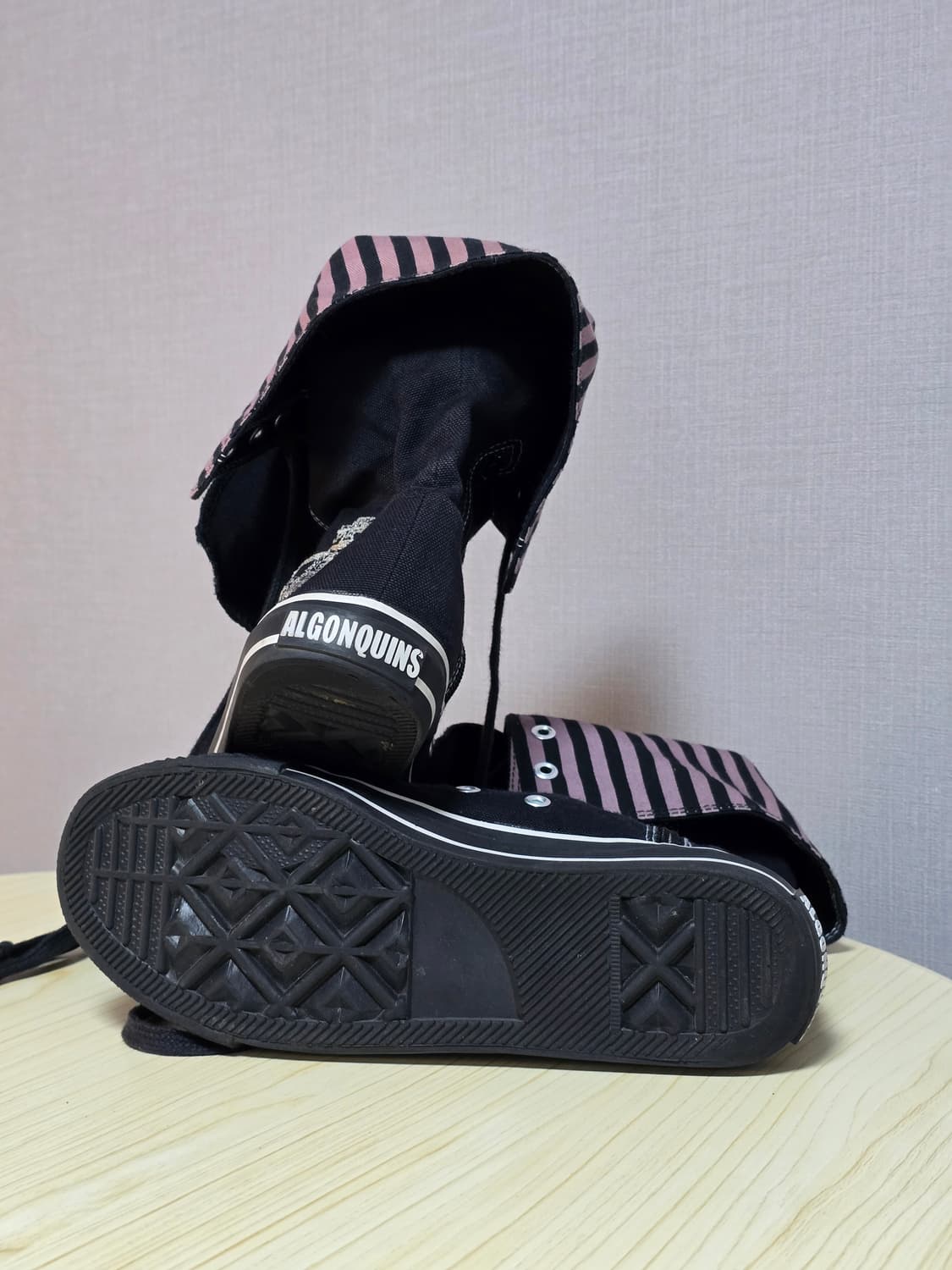 Algonquins 알곤퀸즈 하이컷 스트라이프 스니커즈 상품이미지8
