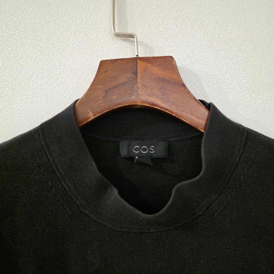 COS 코스 블랙 면니트 S 상품이미지4