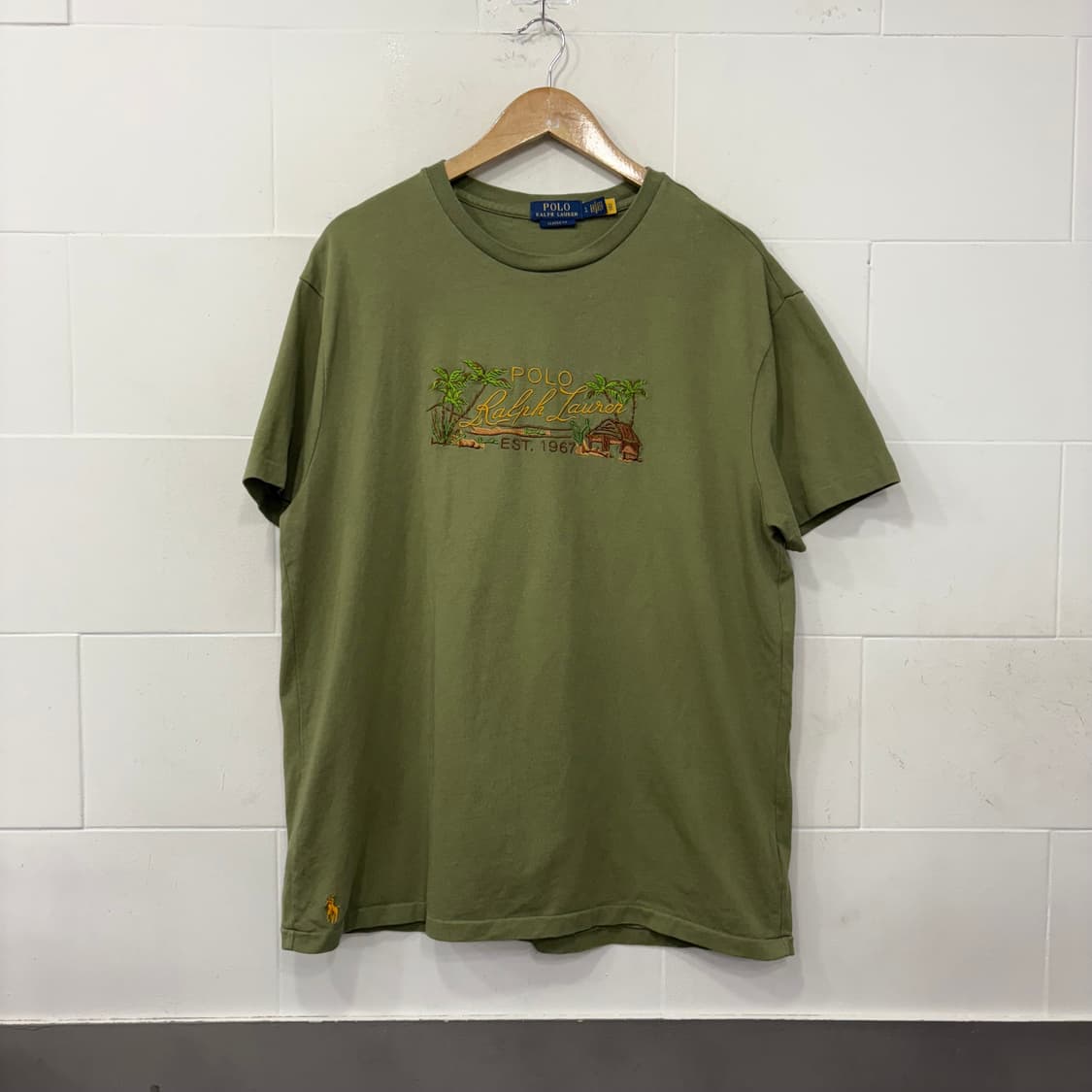 폴로랄프로렌 클래식핏 헤비웨이트 자수 반팔 상품이미지1