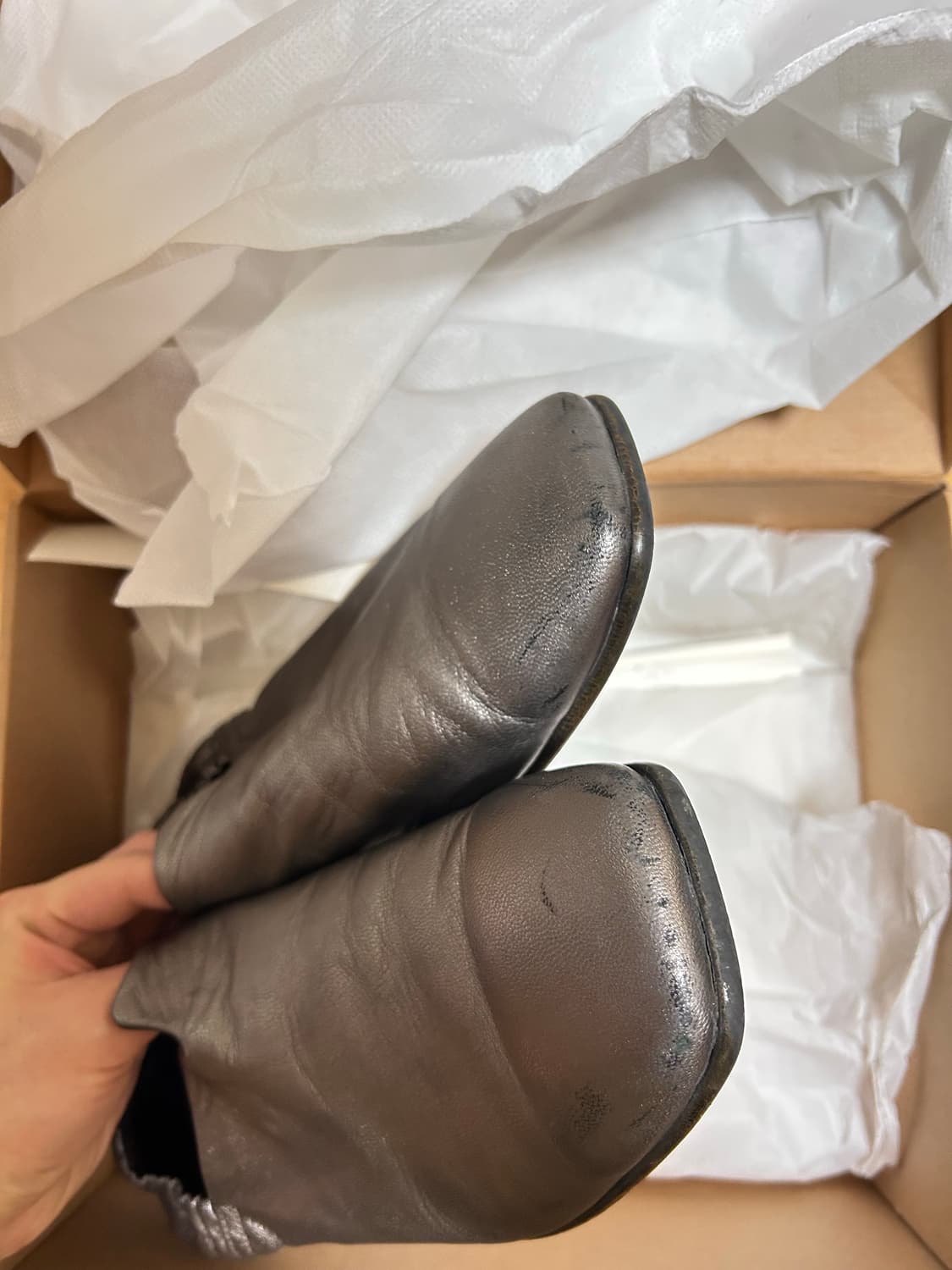 애프터프레이 비전 스퀘어 밴딩 로퍼 실버 43 상품이미지4