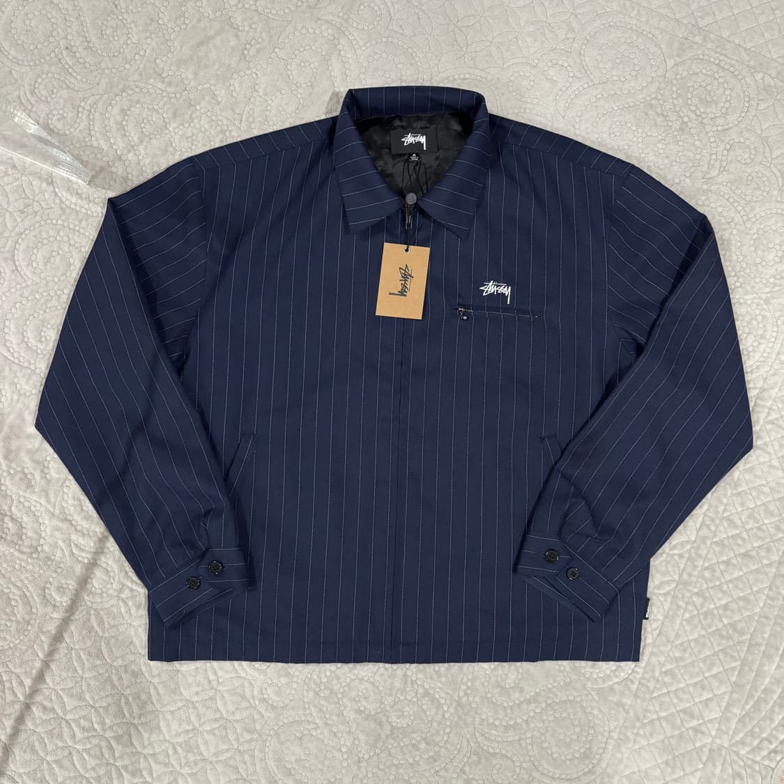 스투시 꼼데가르송 stussy x cdg 스트라이프 자켓 상품이미지1