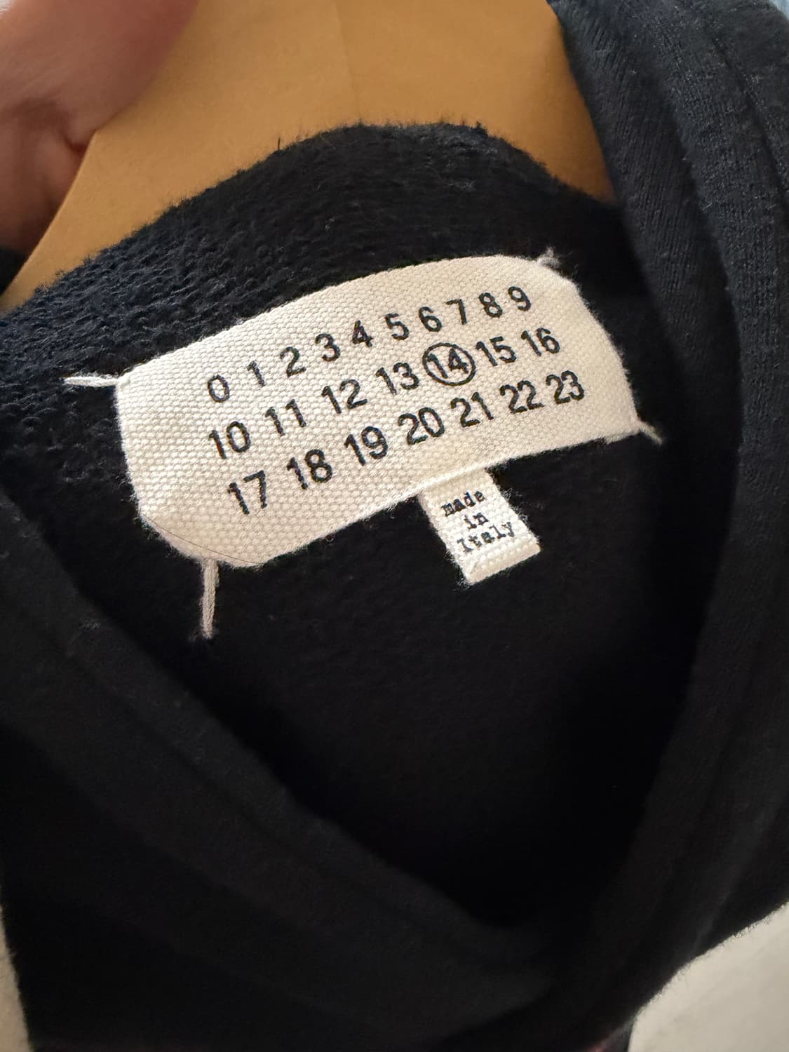 마르지엘라 넘버링 후드티 상품이미지3