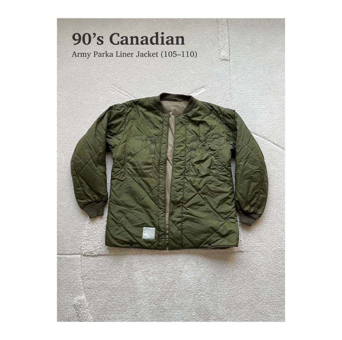 90s 캐나다군 파카 라이너 자켓 (105-110) 상품이미지1