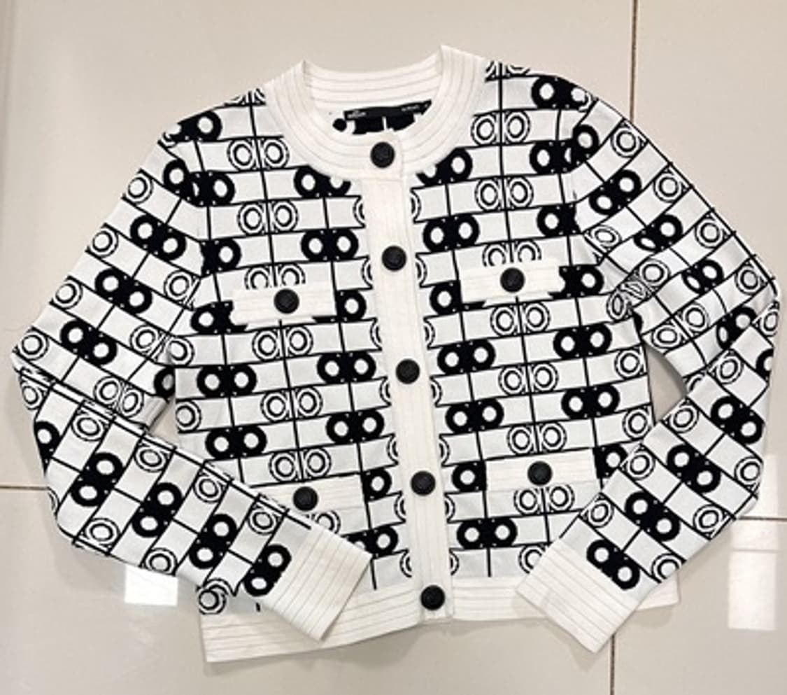 제시뉴욕 패턴 니트 가디건 상품이미지5