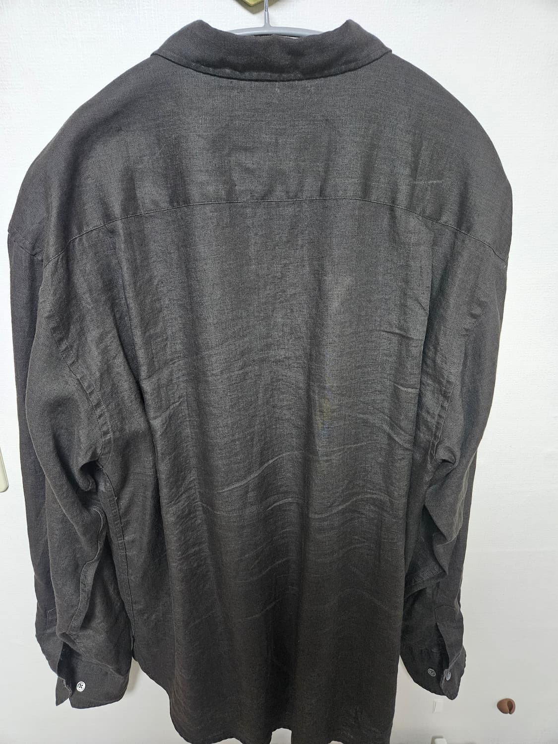 [48] 퍼스트플로어 린넨셔츠 블랙올리브 상품이미지2