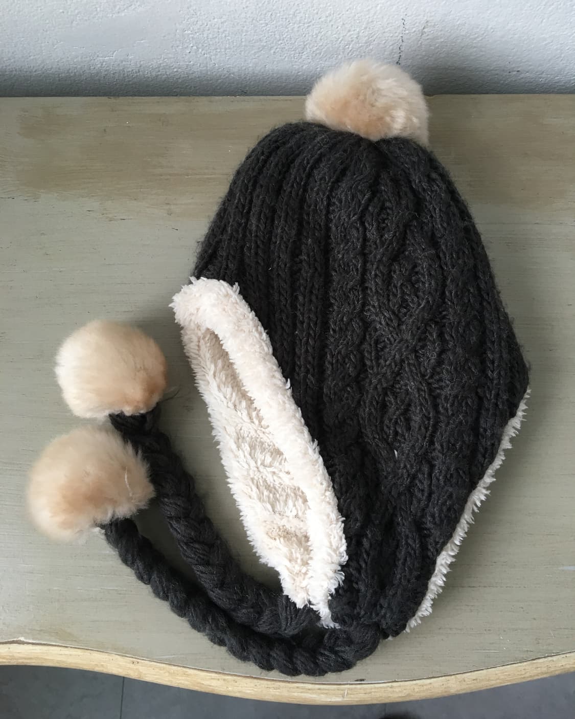  pom pom cable pattrn knit beanie 상품이미지4